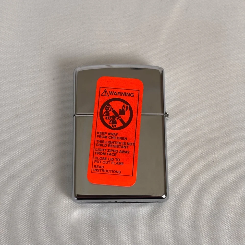 Zippo Vintage Team Winston Jimmy Spencer #23 Chrome Lighter New Mint Condition - Picture 2 of 3